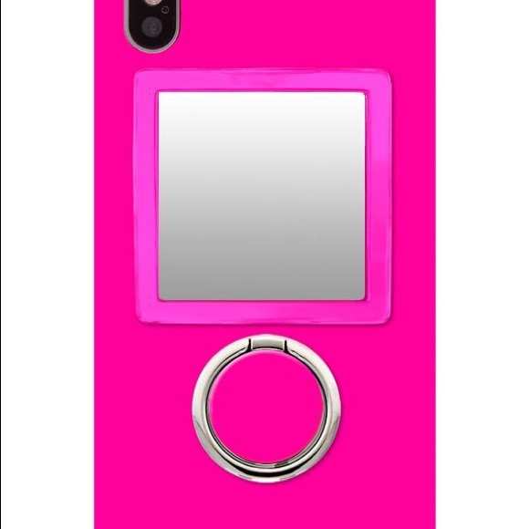 IDecoz Clear Lucite Square Phone Mirror - Picture 5 of 6